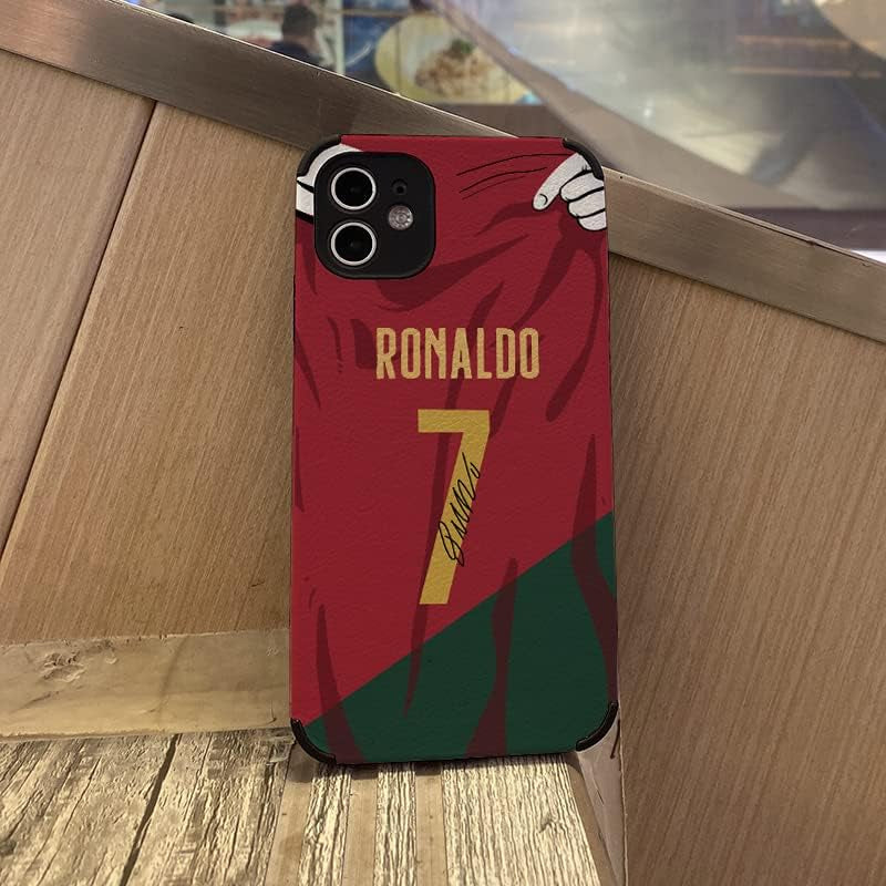Ronaldo Soccer Jersey Phone Case for iPhone 11 - Slim Soft Imitation Leather Shockproof Design