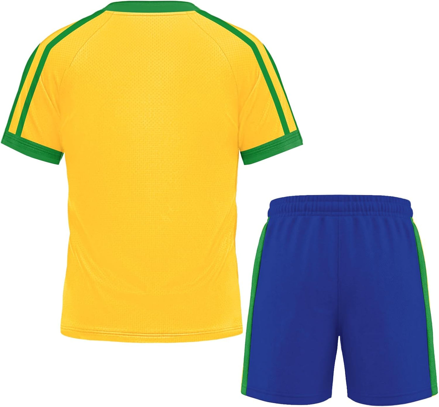 Unisex Youth Soccer Jersey Set - Quick Dry Short Sleeve Training Kit for Boys and Girls