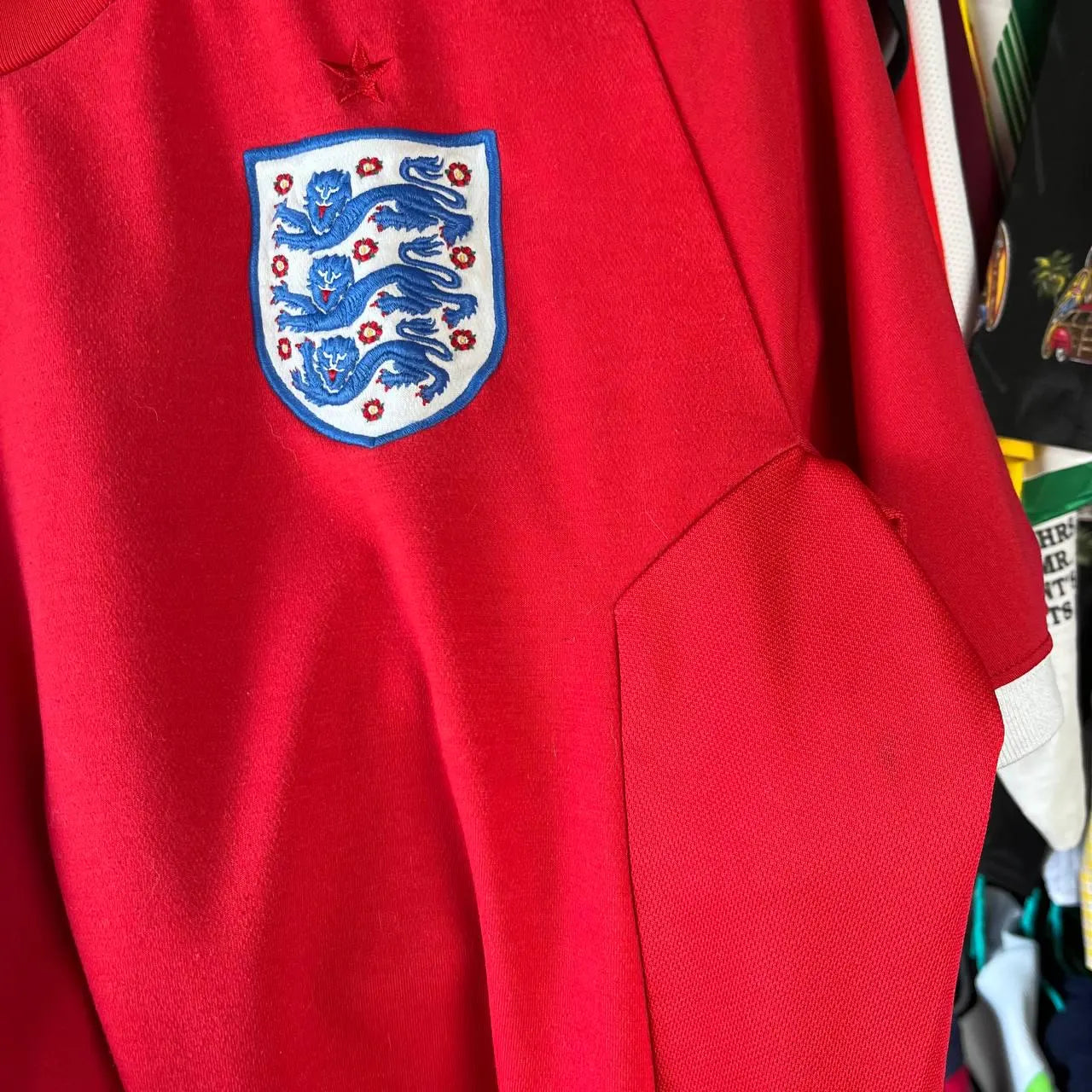England National Team Football Soccer Jersey Tshirt Size 40
