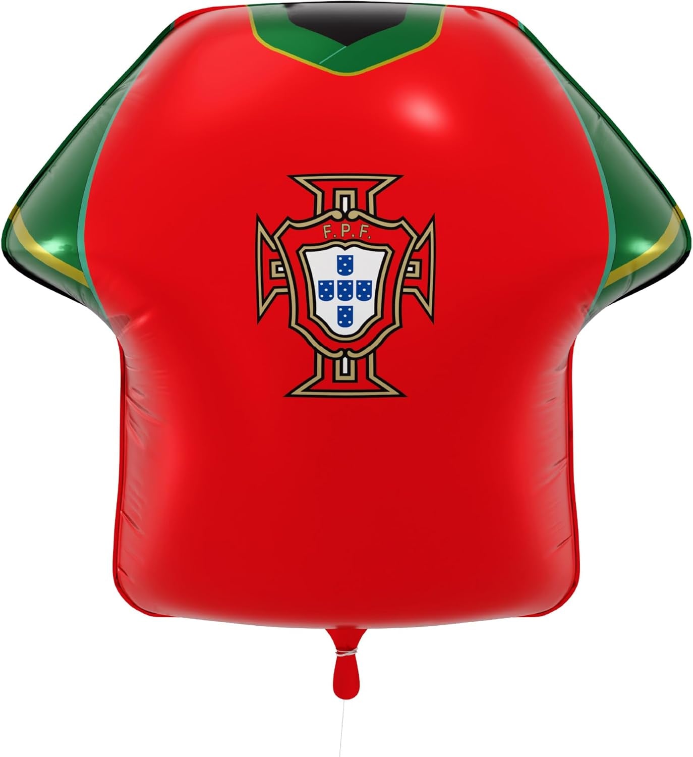 National Footbal Team Foil Balloons, Soccer Jersey Shape, 20" X 20", Pack of 5, Party Decorations (Portugal)
