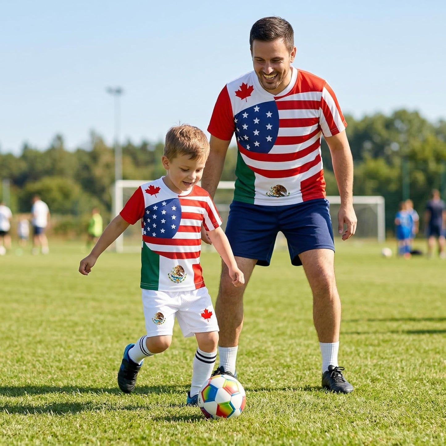 Unisex Adult Soccer Jersey USA Mexico Canada Inspired 2026 Game Day Men’S Football Shirt Women