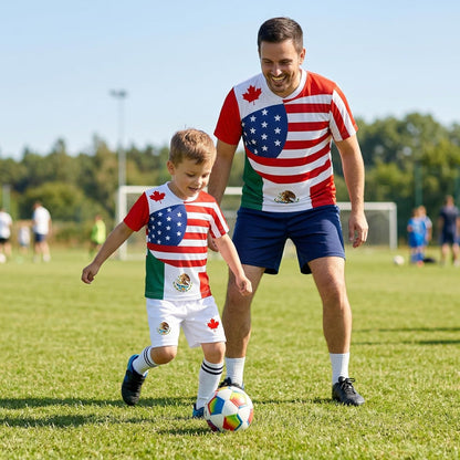 Unisex Adult Soccer Jersey USA Mexico Canada Inspired 2026 Game Day Men’S Football Shirt Women