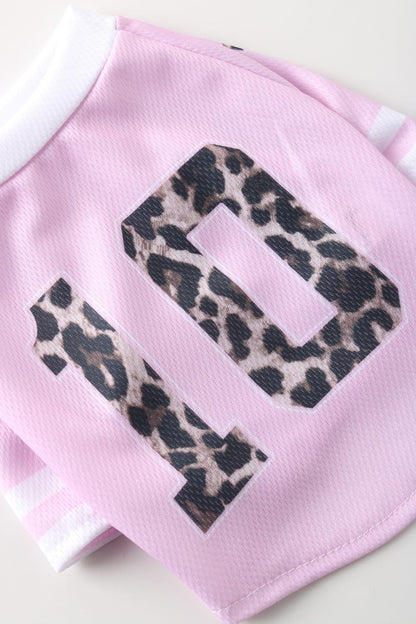 Pet Dog Jersey, Summer Cooling Mesh Fabric, Soccer Sportswear, Lightweight Football Casual Clothes for Small Medium Large Dogs, Pink, Xxx-Large