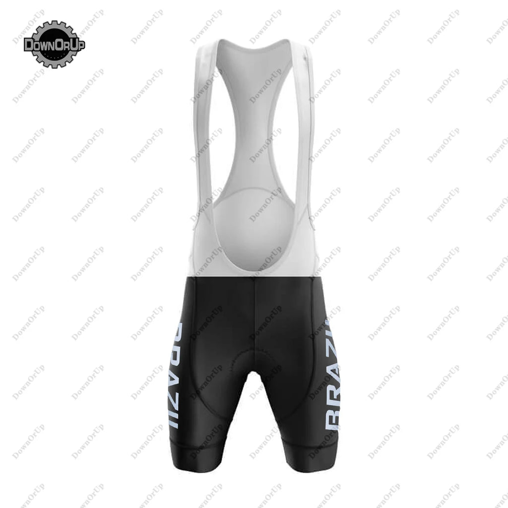 Brazil Maillot Ciclismo Hombre Biking Jersey Bib Shorts 9Dgel Breathable Pad Bicicleta De Montaña Equipment Cycling Jersey Set