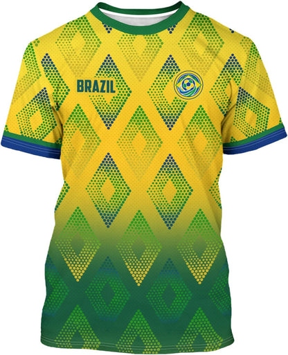 Mens Soccer Jersey Men'S Clothing Short Sleeve Top Adult Sports Fan T Shirts for Men Women