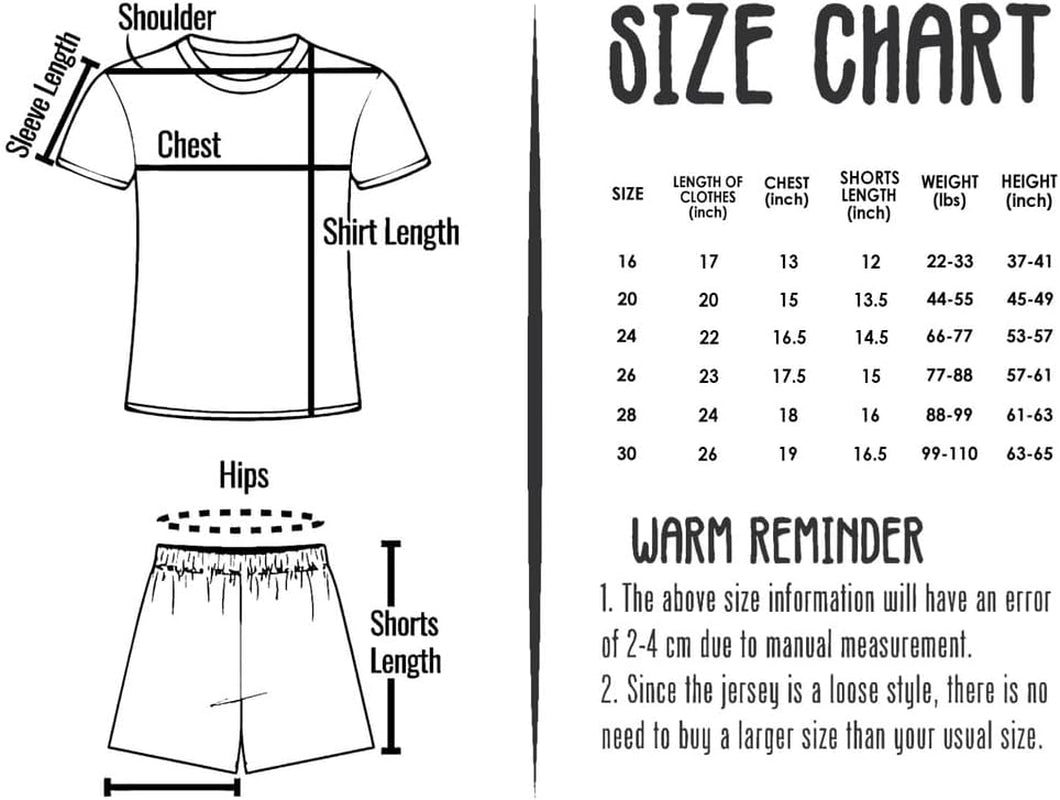 2021/2022 New #7 No Kids Soccer Jersey & Shorts Youth Sizes