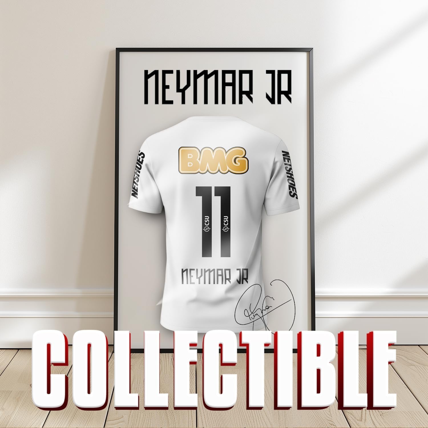 Neymar Jr. #11 Santos Retro Soccer Jersey – 2012 Brazilian Classic Football Shirt – Vintage Santos Men's Fan Jersey