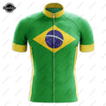 Brazil Maillot Ciclismo Hombre Biking Jersey Bib Shorts 9Dgel Breathable Pad Bicicleta De Montaña Equipment Cycling Jersey Set