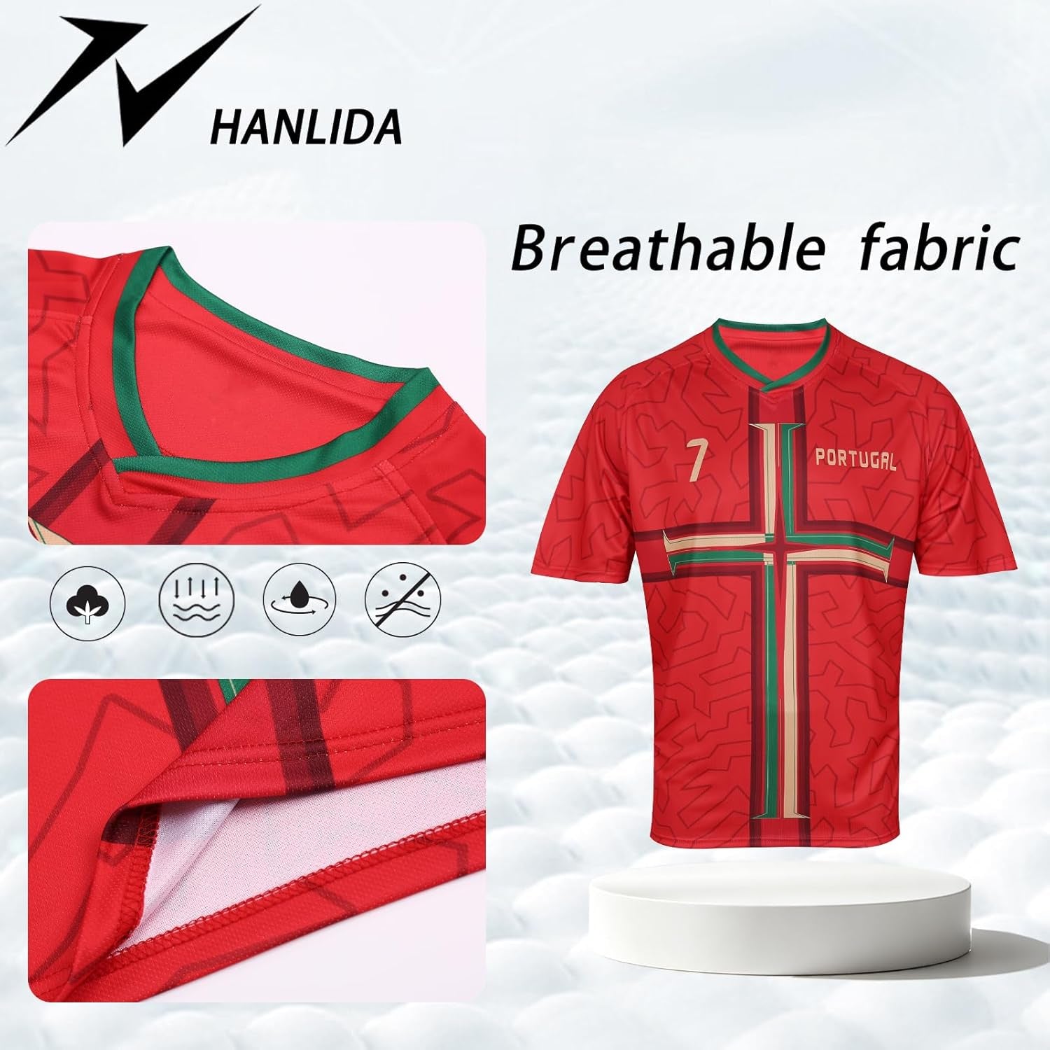 Men'S 2026 Fan Soccer Jersey - Fan Version Short Sleeve Shirt for Game Day