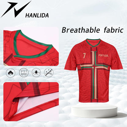 Men'S 2026 Fan Soccer Jersey - Fan Version Short Sleeve Shirt for Game Day
