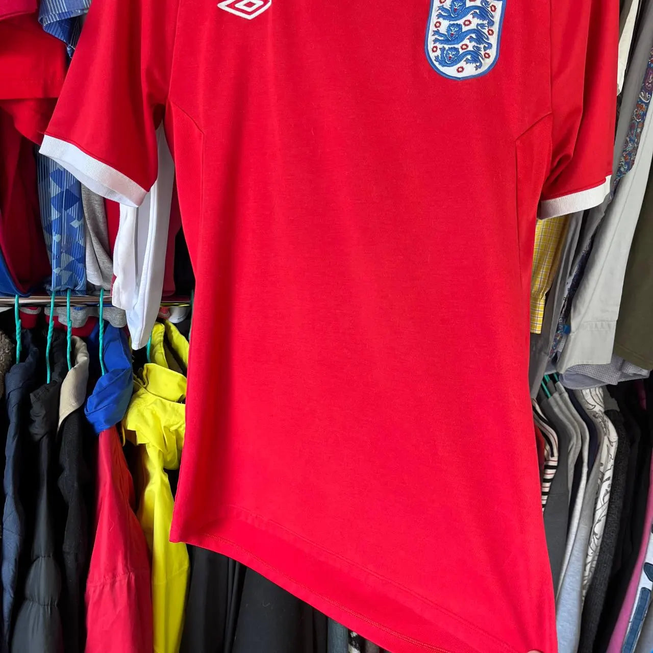 England National Team Football Soccer Jersey Tshirt Size 40