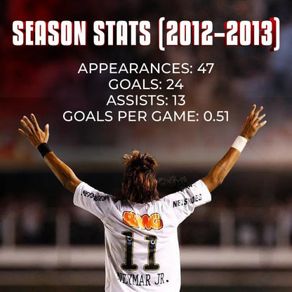 Neymar Jr. #11 Santos Retro Soccer Jersey – 2012 Brazilian Classic Football Shirt – Vintage Santos Men's Fan Jersey
