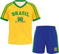 Unisex Kids Soccer Jersey 2PC Set Boys Girls Youth Quick Dry Short Sleeve Football Training Kit