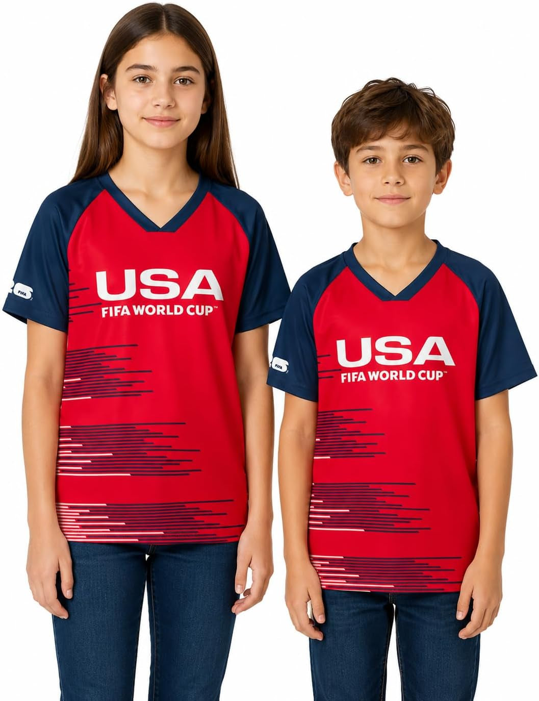 Official FIFA World Cup 2026 Team USA Kids Jersey T-Shirt – Youth Boys & Girls Soccer Fan Tee