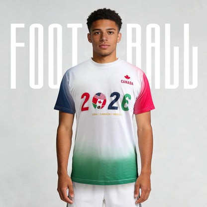 Teetea Team USA Soccer Jersey, Sizes S-L, 2026 North America Soccer Cup Merchandise, Breathable Fan Apparel