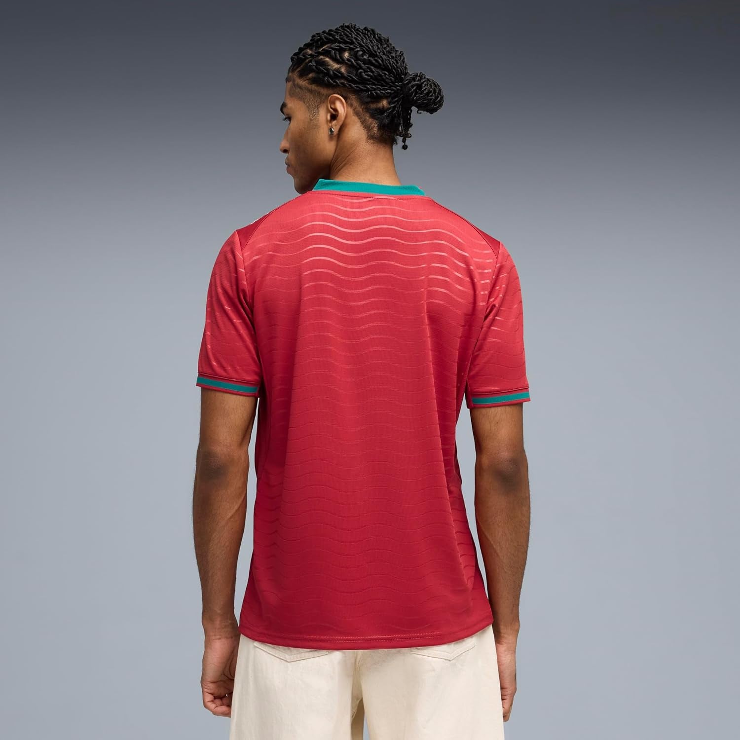 PUMA Mens Portugal Home Crew Neck Short Sleeve Jersey Casual
