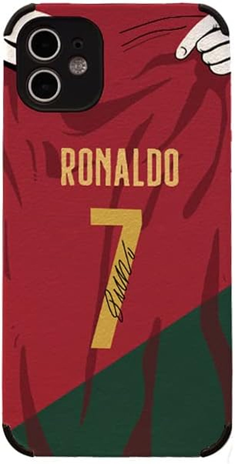 Ronaldo Soccer Jersey Phone Case for iPhone 11 - Slim Soft Imitation Leather Shockproof Design