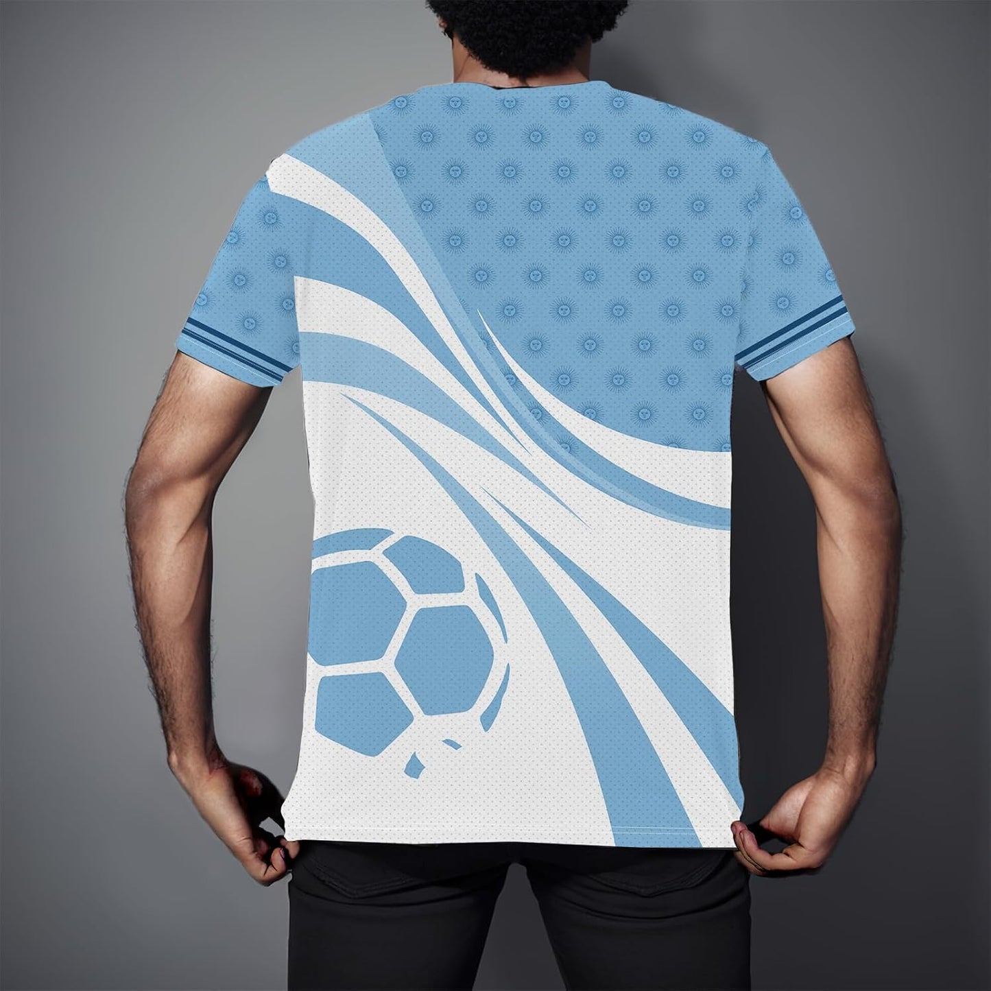 Mens Soccer Jersey Men'S Clothing Short Sleeve Top Adult Sports Fan T Shirts for Men Women