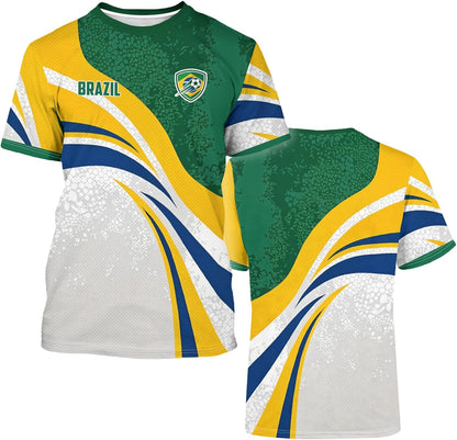 Mens Soccer Jersey Men'S Clothing Short Sleeve Top Adult Sports Fan T Shirts for Men Women