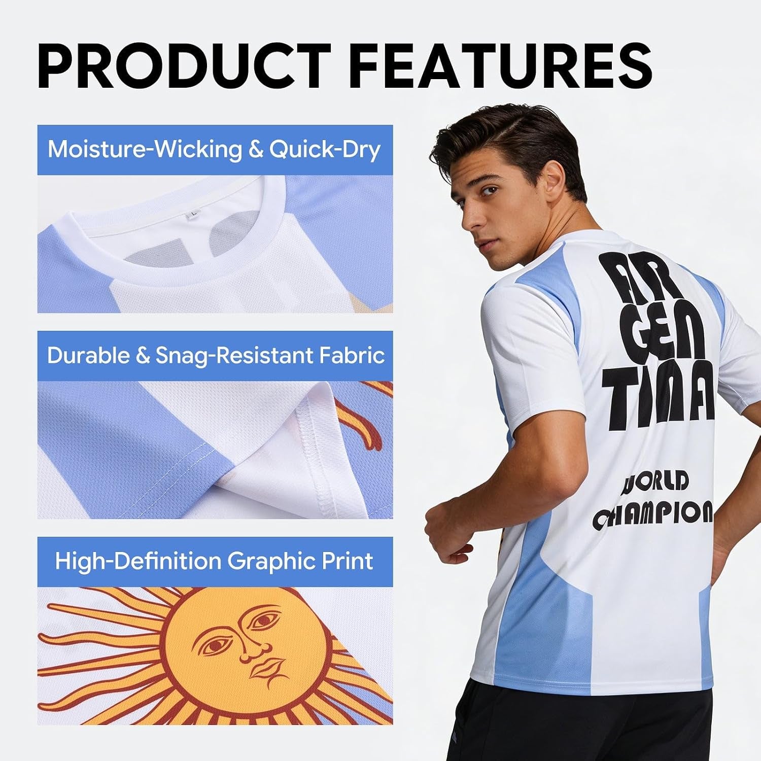 Men'S 2026 Fan Soccer Jersey Collection - International Football Shirts, Retro Streetwear