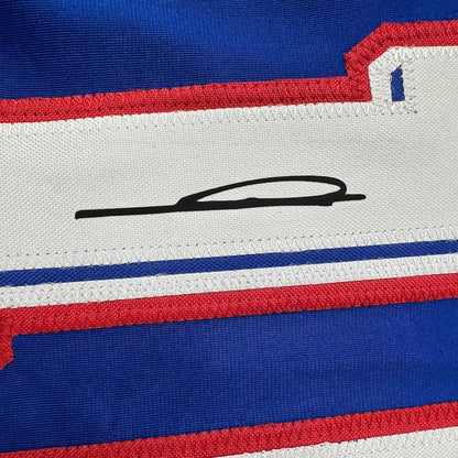 Facsimile Autographed Zinedine Zidane France Blue World Cup Reprint Laser Auto Soccer Jersey Size Men'S XL