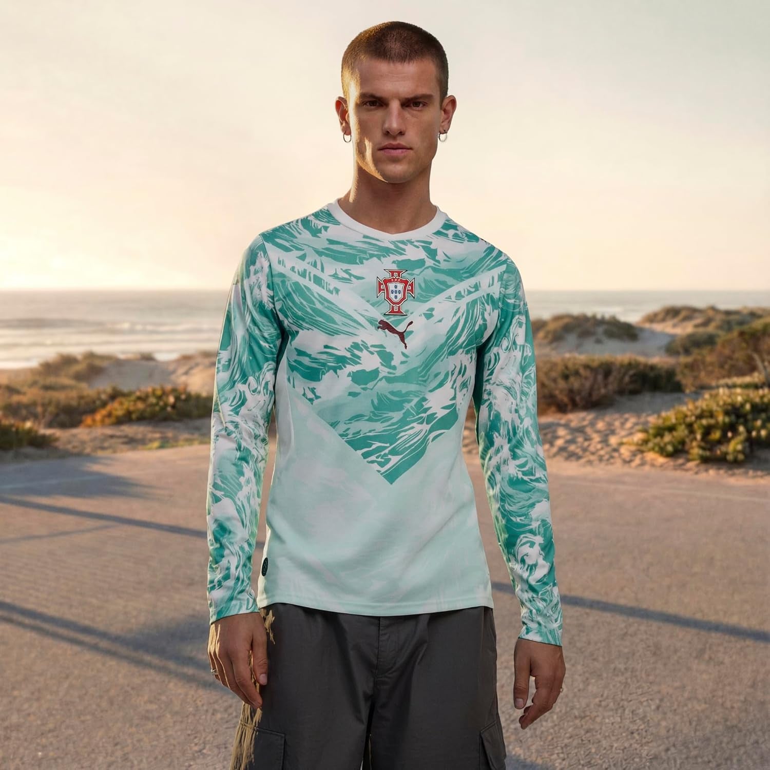 Puma Men'S FA Portugal Away Long Sleeve Jersey Replica
