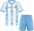 Unisex Kids Soccer Jersey 2PC Set Boys Girls Youth Quick Dry Short Sleeve Football Training Kit