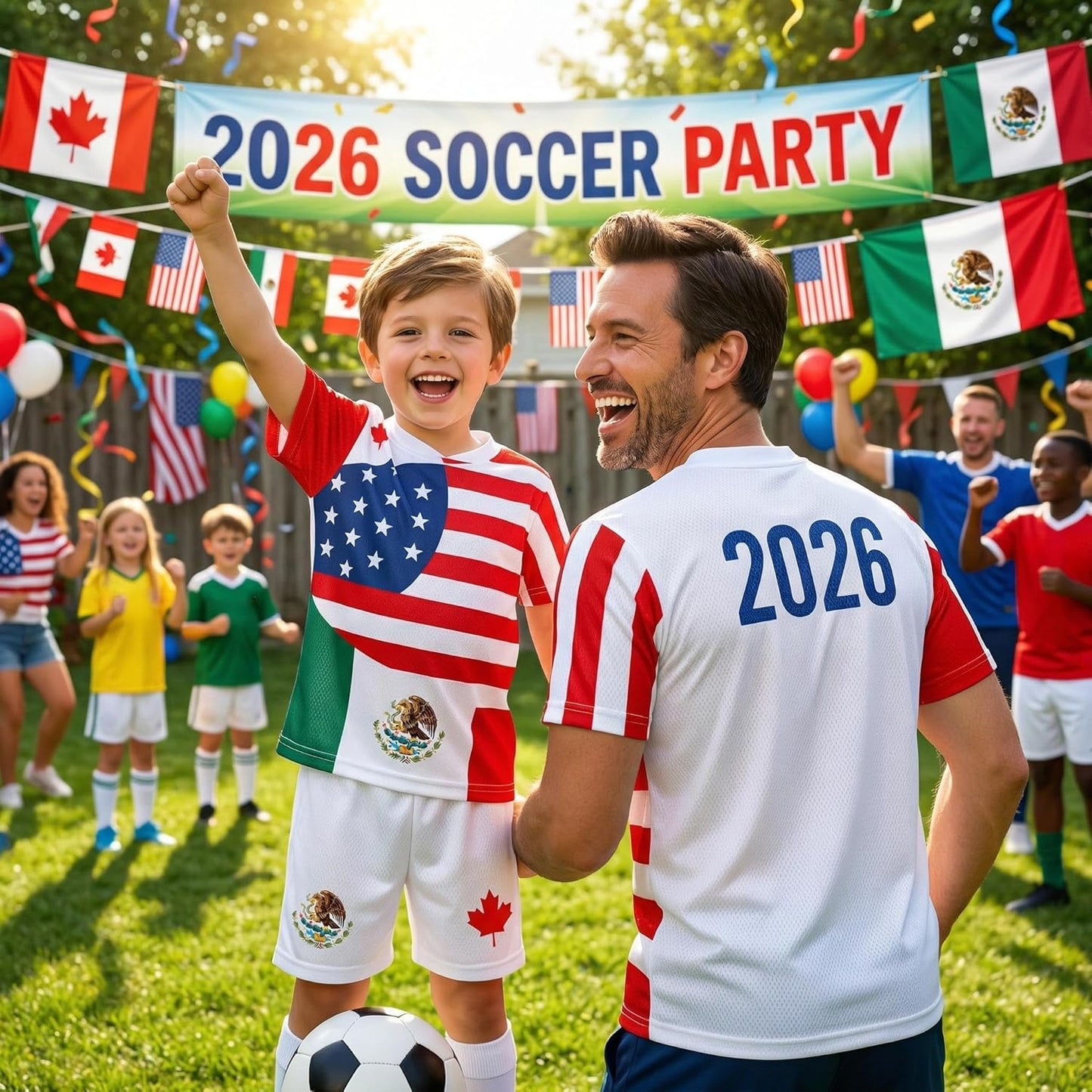 Unisex Adult Soccer Jersey USA Mexico Canada Inspired 2026 Game Day Men’S Football Shirt Women