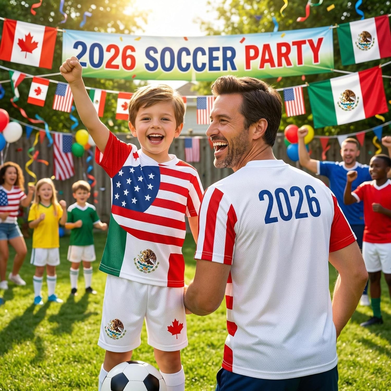 Unisex Adult Soccer Jersey USA Mexico Canada Inspired 2026 Game Day Men’S Football Shirt Women