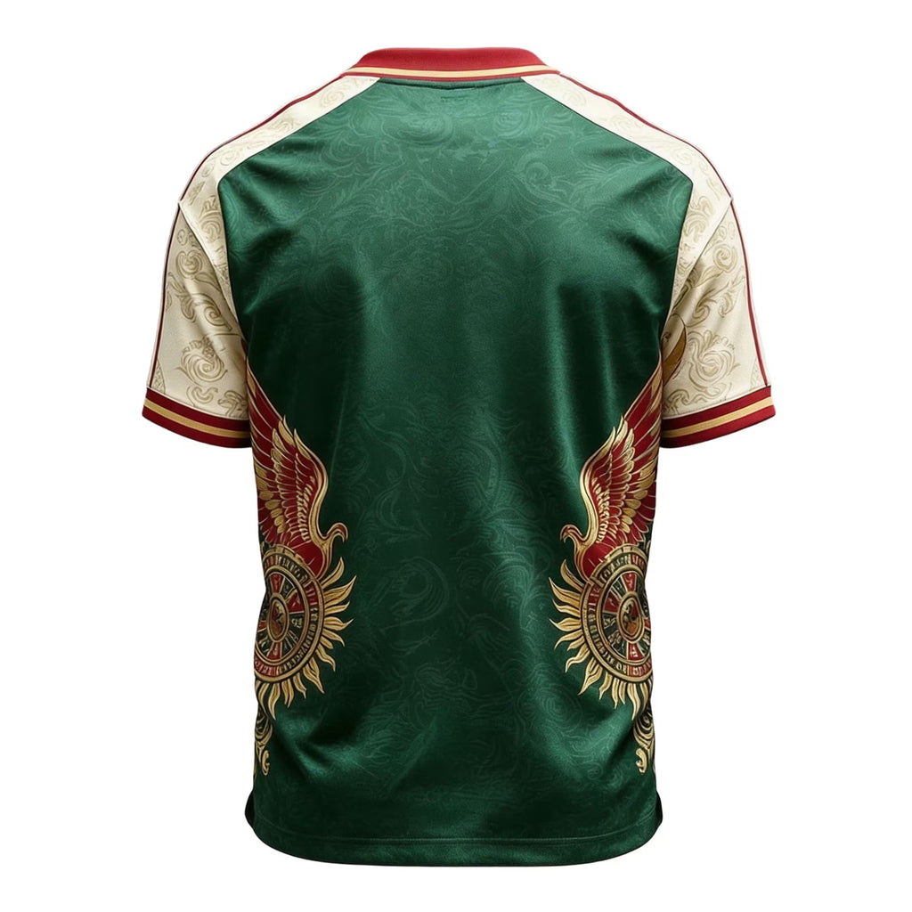 2026 Men'S Mexico Soccer T-Shirt World Soccer Game National Team 2D Graphic Crew Neck Short Sleeve Tee Green L