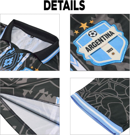 Argentina Jersey Men, Argentina Soccer Jersey for Men, Argentina Soccer Shirt, Soccer Jerseys for Football Fans