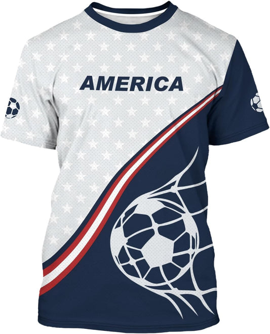 Mens Soccer Jersey Men'S Clothing Short Sleeve Top Adult Sports Fan T Shirts for Men Women