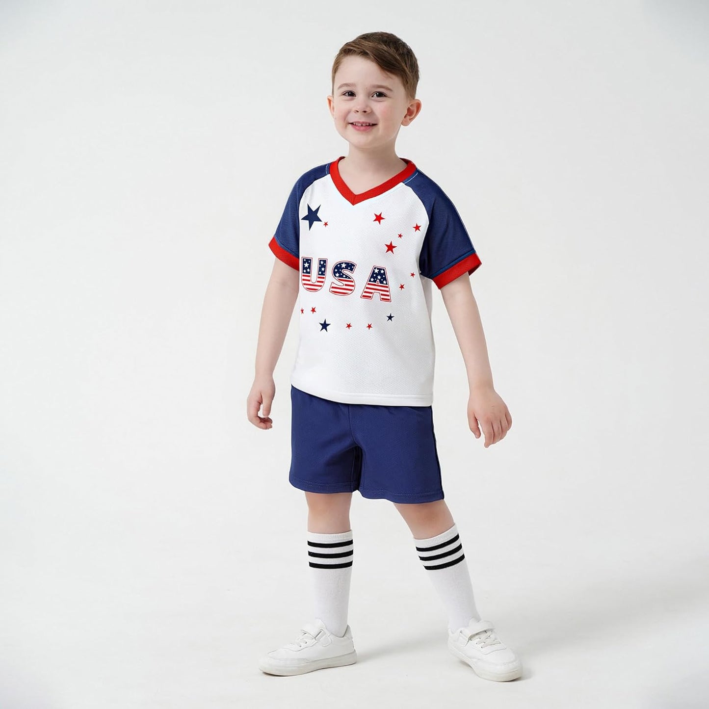 Unisex Kids Soccer Jersey for Girls Soccer Shirts Boy Football Outfits Soft Ideal Gift for Little Athlete 2-14 Years