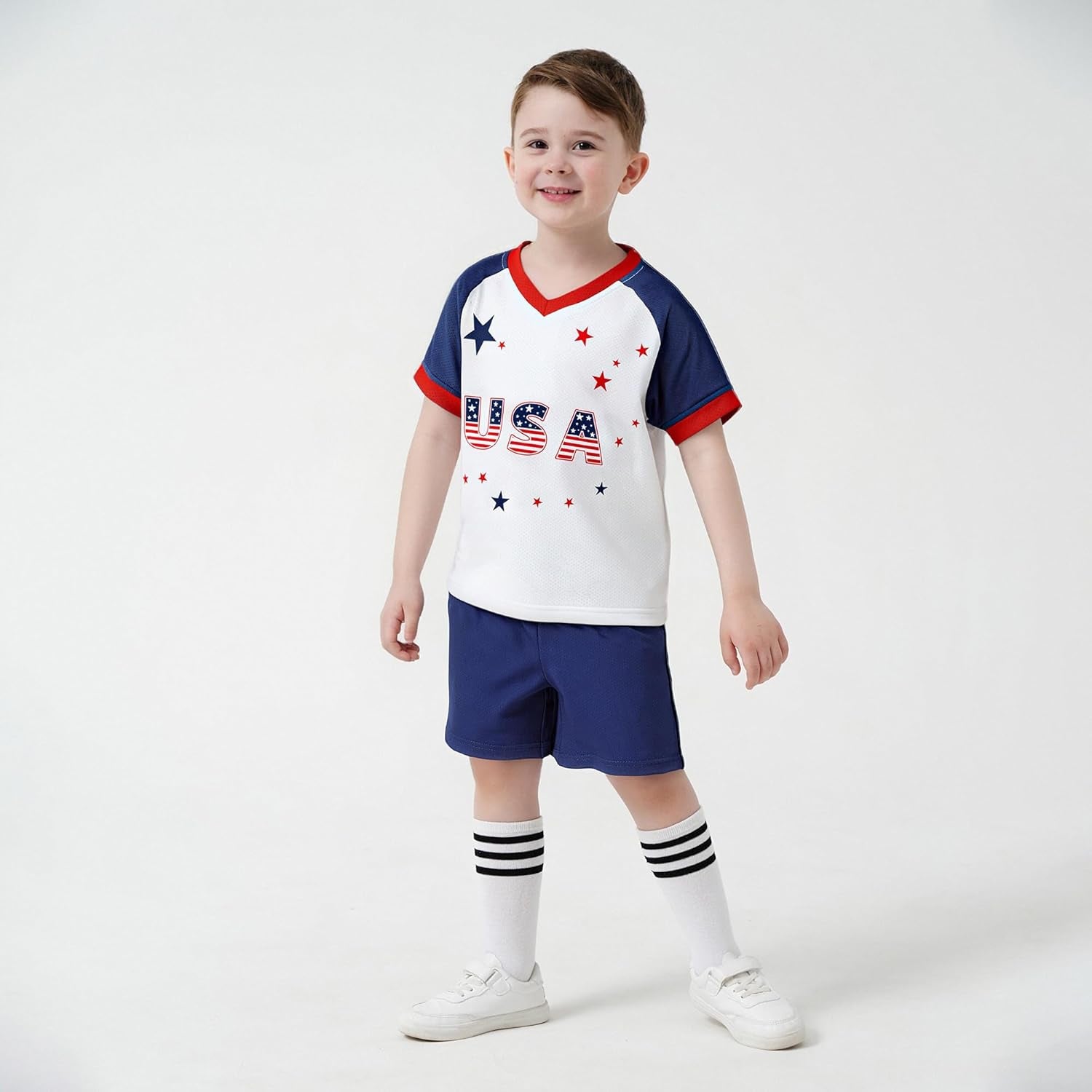 Unisex Kids Soccer Jersey for Girls Soccer Shirts Boy Football Outfits Soft Ideal Gift for Little Athlete 2-14 Years