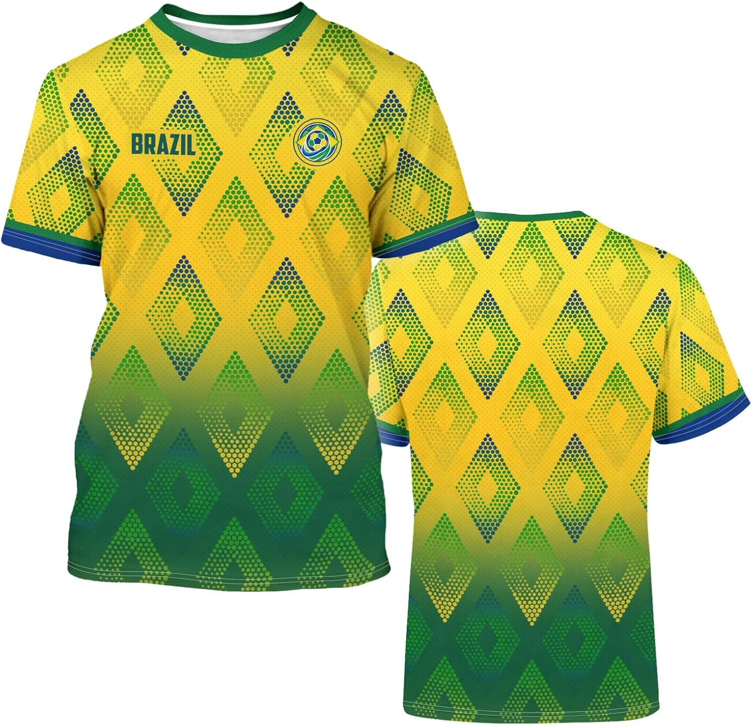Mens Soccer Jersey Men'S Clothing Short Sleeve Top Adult Sports Fan T Shirts for Men Women