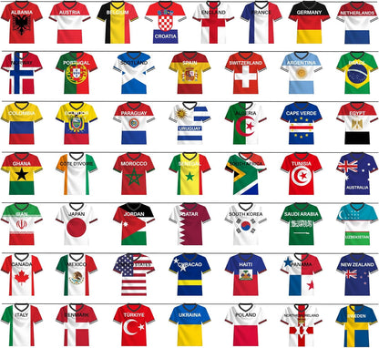 2026 World Soccer Championship Flag Bunting Banner - 50 Countries String Flags Garland for Sports-Themed Event Decorations